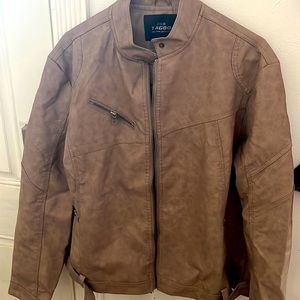 Brand new with tags light pink/bone colored faux leather jacket.